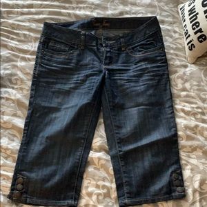 Denim capris